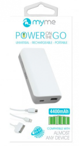 MyMe Power On The Go Battery Backup